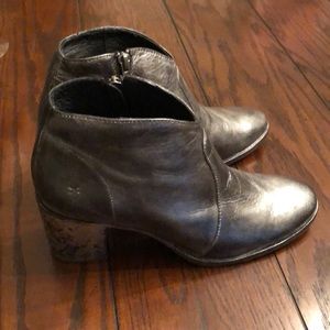 Frye Distressed Silver Boots